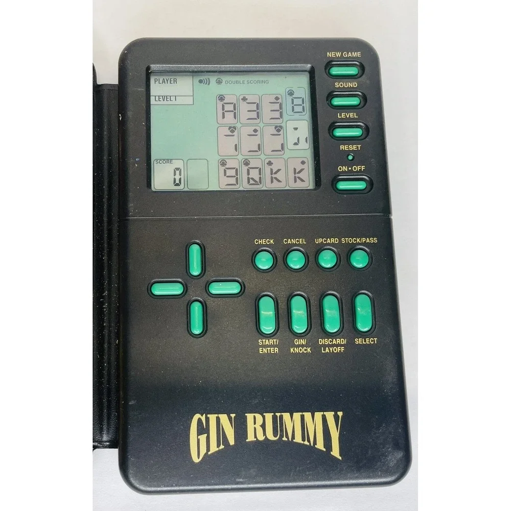 Radio Shack Gin Rummy Handheld Micro Games Of America Vintage Working‎ Condition